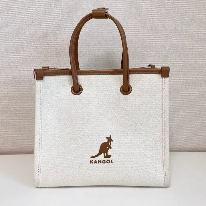 [SOLD OUT] 캉골 듀오 캔버스 토트백 3913 아이보리