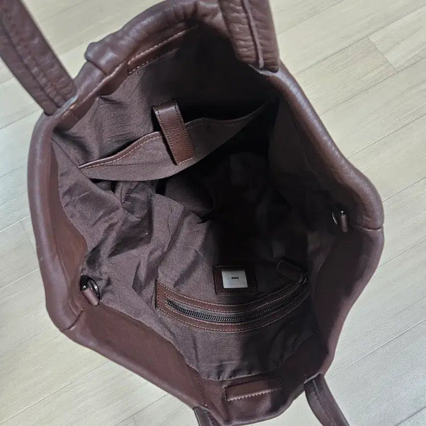 [BUNJANG] KUHO Leather Tote Bag Brown / [KUHO] 구호 가죽 토트백 브라운