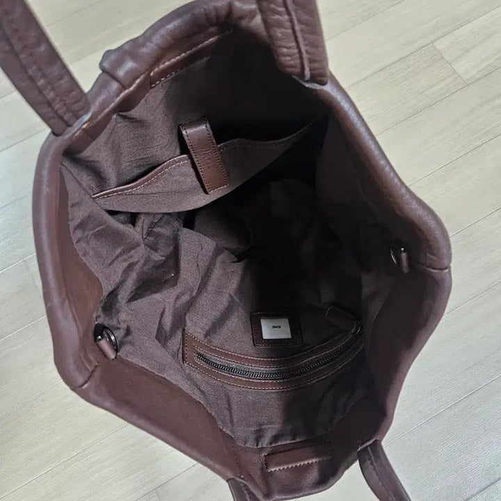 [BUNJANG] KUHO Leather Tote Bag Brown / [KUHO] 구호 가죽 토트백 브라운