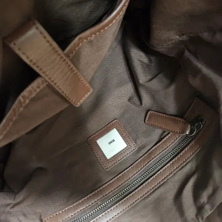 [BUNJANG] KUHO Leather Tote Bag Brown / [KUHO] 구호 가죽 토트백 브라운