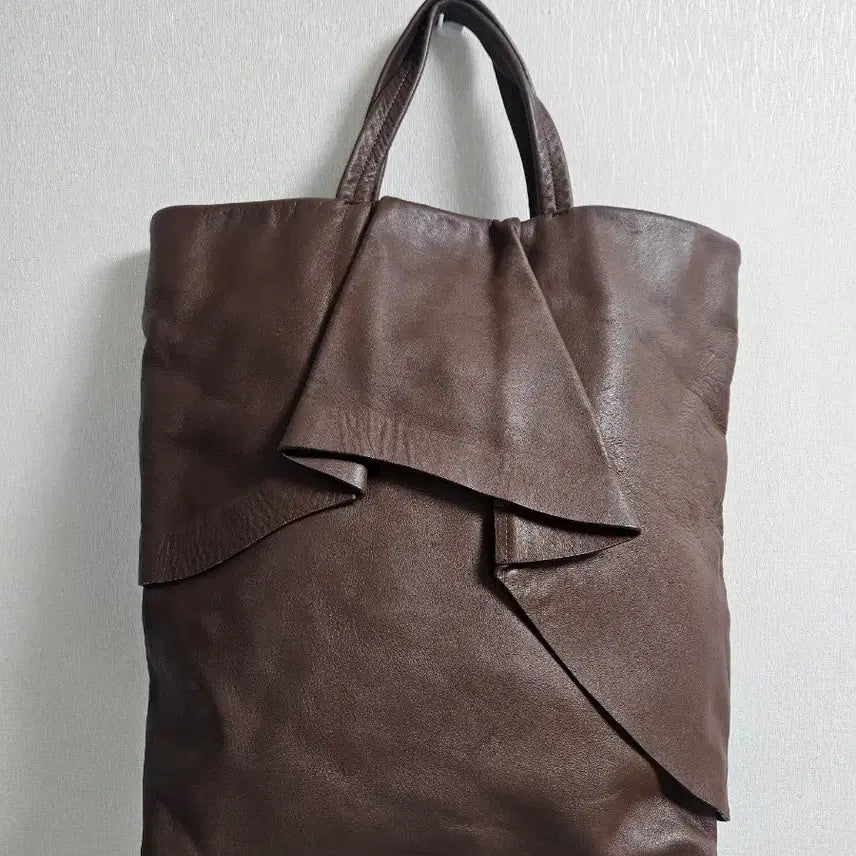 [BUNJANG] KUHO Leather Tote Bag Brown / [KUHO] 구호 가죽 토트백 브라운