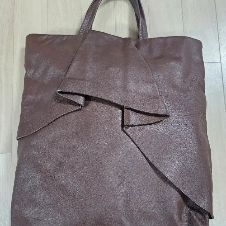 [BUNJANG] KUHO Leather Tote Bag Brown / [KUHO] 구호 가죽 토트백 브라운