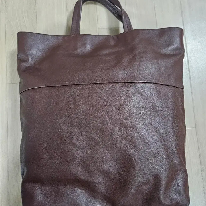 [BUNJANG] KUHO Leather Tote Bag Brown / [KUHO] 구호 가죽 토트백 브라운