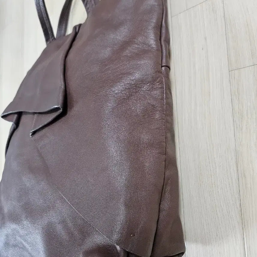 [BUNJANG] KUHO Leather Tote Bag Brown / [KUHO] 구호 가죽 토트백 브라운