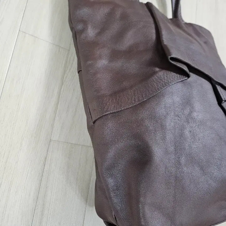 [BUNJANG] KUHO Leather Tote Bag Brown / [KUHO] 구호 가죽 토트백 브라운