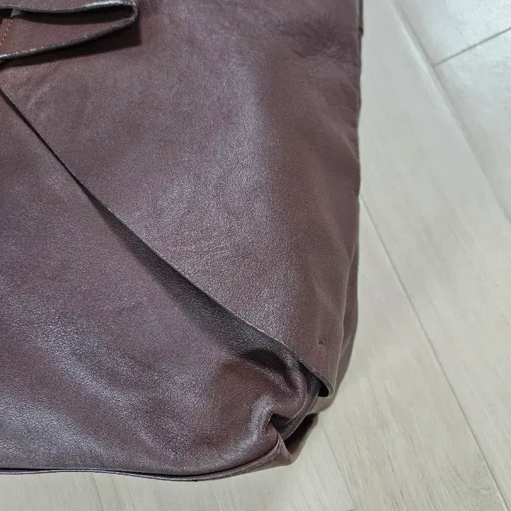 [BUNJANG] KUHO Leather Tote Bag Brown / [KUHO] 구호 가죽 토트백 브라운