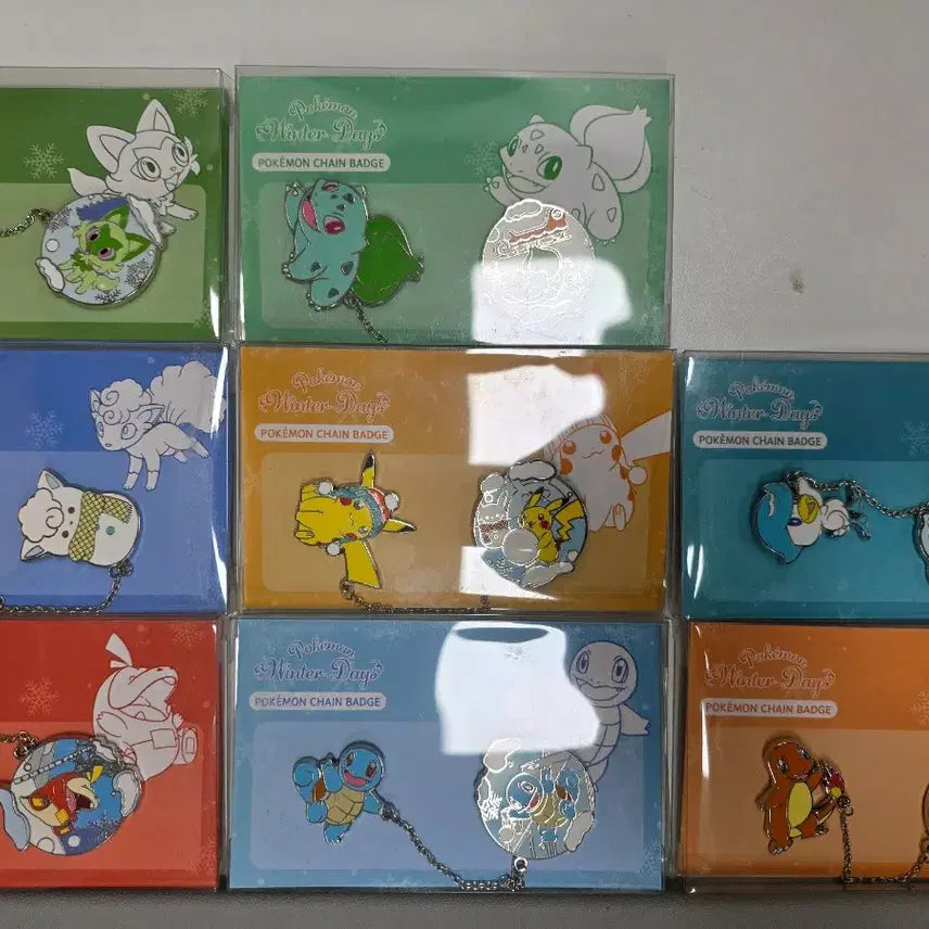 [BUNJANG] Pokemon Chain Badges Bundle Set / (12만원 가치) 포켓몬 체인 뱃지 8종 일괄 판매
