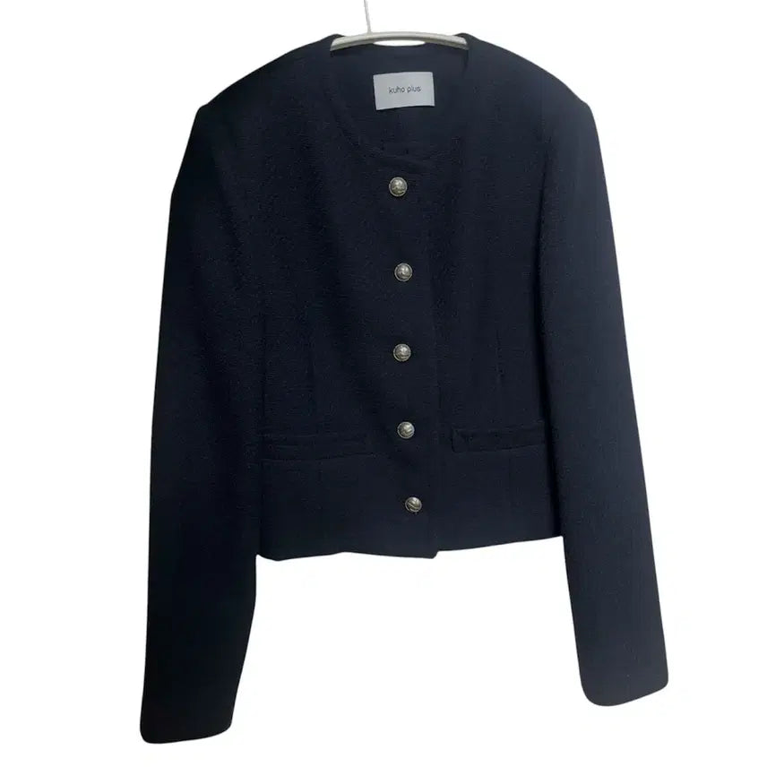 [BUNJANG] KUHO PLUS Tweed Jacket Navy / kuho plus 구호플러스 트위드 자켓 네이비