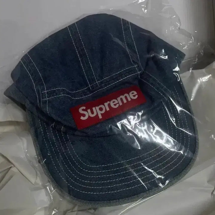 [BUNJANG] Supreme 18ss Denim Box Logo Camp Cap OS / 슈프림 데님 캠프캡 18ss