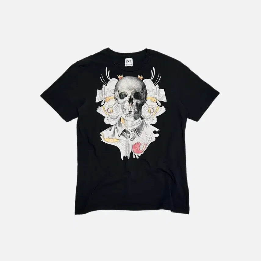 [BUNJANG] ZARA Skull Punk T-shirt / 자라 ZARA 스컬 펑크 반팔티
