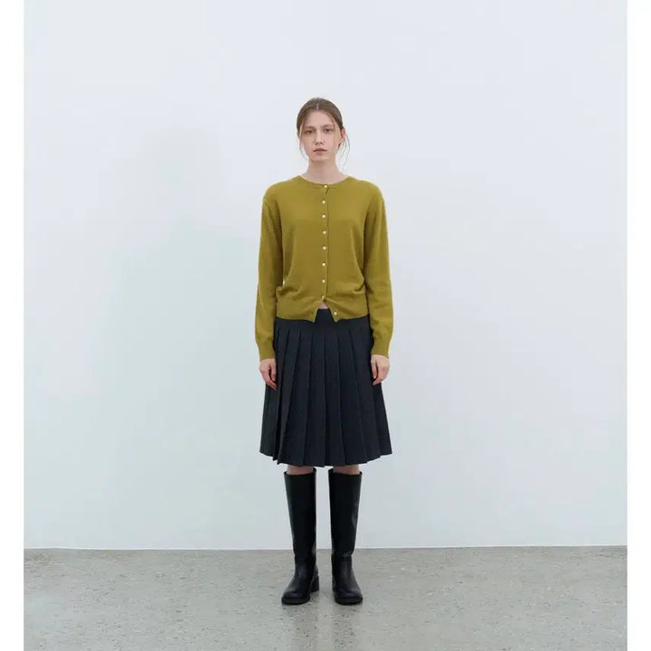 [BUNJANG] NOD Cashmere Cardigan Olive / NOD 엔오디 캐시미어 가디건