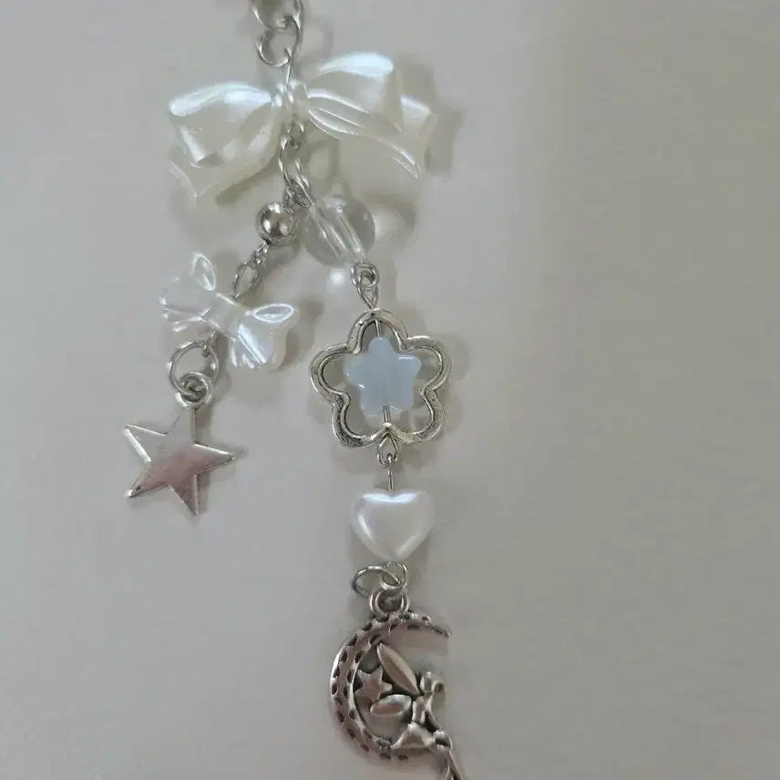 [BUNJANG] Ribbon and Bead Phone Strap / 리본 비즈 스트랩 달천사 비즈스트랩