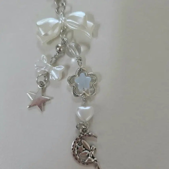 [BUNJANG] Ribbon and Bead Phone Strap / 리본 비즈 스트랩 달천사 비즈스트랩