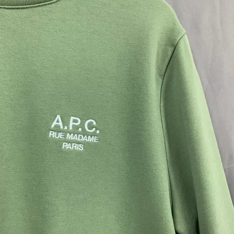 [BUNJANG] A.P.C. Rue Madame Green Sweatshirt / M A.P.C. 아페쎄 뤼 마담 그린 스웻셔츠 맨투맨