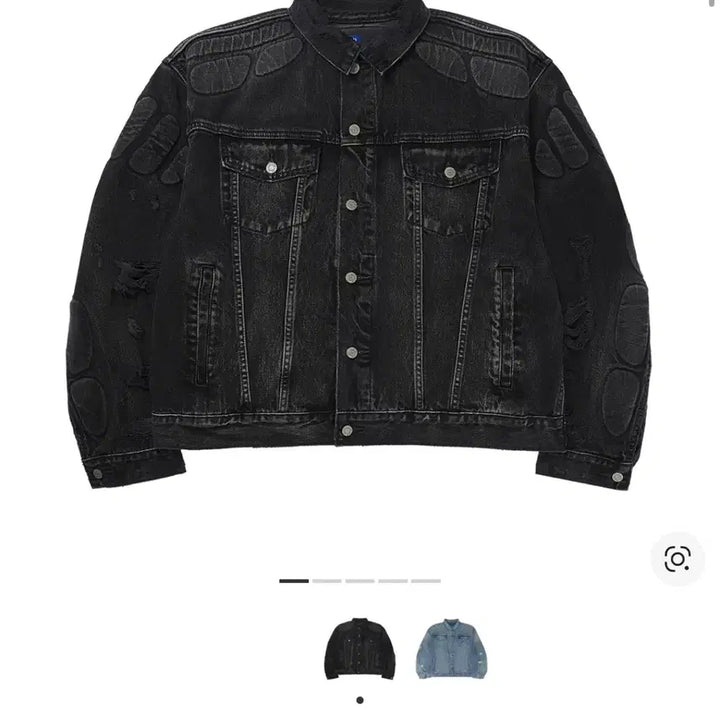 [BUNJANG] Balenciaga x Yeezy Gap Padded Denim Jacket (Black) - Size M / 이지 갭 발렌시아가 패디드 데님 자켓 흑청 m 판매합니다!
