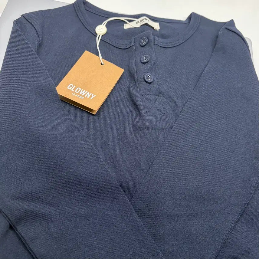 [SOLD OUT] 글로니 3/4 BUTTON FLY TEE (NAVY) S