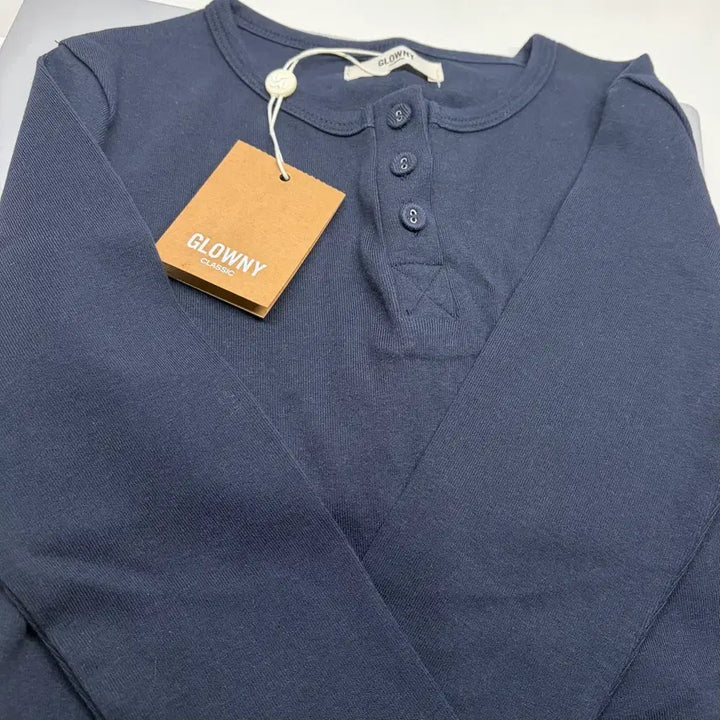 [SOLD OUT] 글로니 3/4 BUTTON FLY TEE (NAVY) S