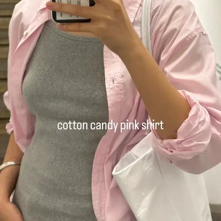 [BUNJANG] Shop Klue Pink Shirt / shop klue 샵 클루 핑크 셔츠