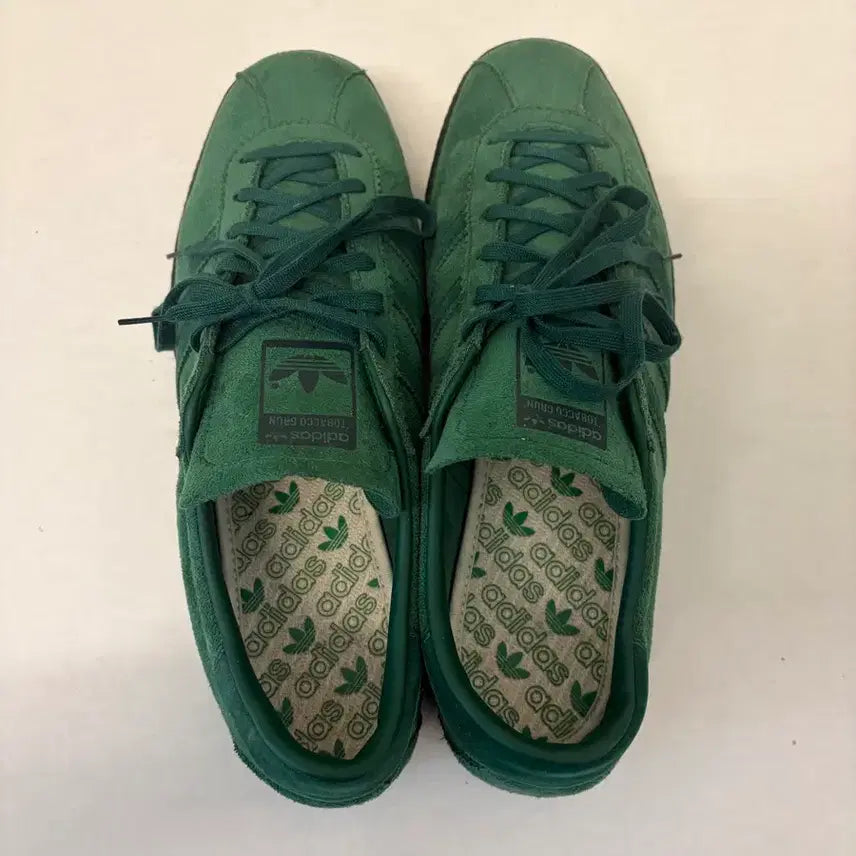 [BUNJANG] Adidas Tabacco Gruen Dark Green Sneakers / 아디다스 타바코 그루엔 다크 그린 280