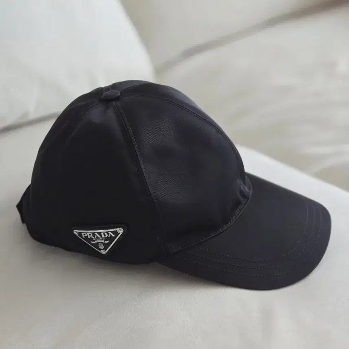 [BUNJANG] Prada Black Baseball Cap Hat / 정품)프라다 블랙 볼캡 모자 m