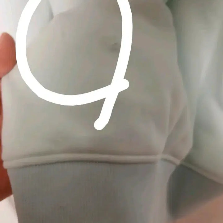 [BUNJANG] Solid Homme Mint Hoodie 50 Size / 솔리드옴므 민트색 후드티 50사이즈 105  일부얼룩 헤짐
