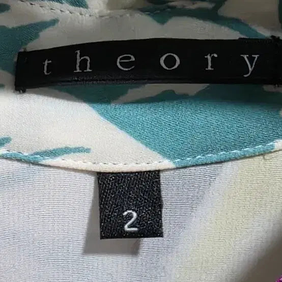 [BUNJANG] Theory Caribbean Floral Silk Shirt Dress / Theory 띠어리,  블루 캐리비안 플로럴  실크100%  셔츠 원