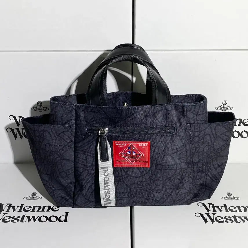 [BUNJANG] Vivienne Westwood Black Nylon Shoulder Bag Clutch / 비비안웨스트우드 숄더백 클러치백 블랙 나일론