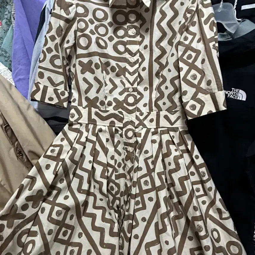 [BUNJANG] Moschino Pleated Pattern Dress Size 40 S / 모스키노 주름 패턴 원피스 40 S