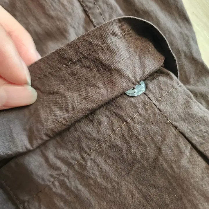 [BUNJANG] Dear. Me String Bending Pocket Cargo Pants L - Summer Version / 디어미 스트링 밴딩 포켓 카고 팬츠 L 모카 여름버전