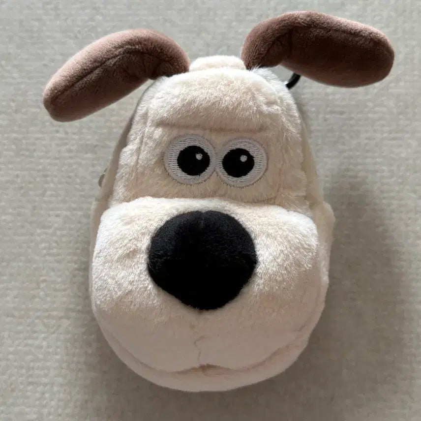 [BUNJANG] Wallace &amp; Gromit Gromit Face Pouch Keychain Accessory / 월레스와 그로밋 미니 얼굴 파우치 키링 소품
