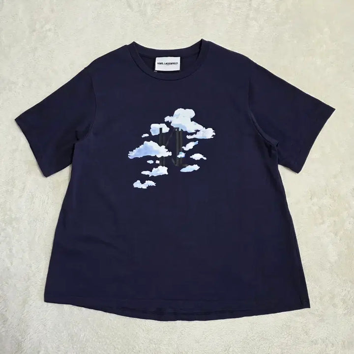 [SOLD OUT] (77)여성 칼라거펠트 구름 프린팅 반팔 티셔츠