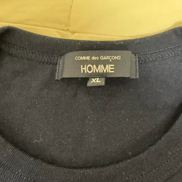 [BUNJANG] Comme des Garçons Homme Logo T-Shirt Navy XL / 꼼데가르송 옴므 로고 반팔 티셔츠 네이비 XL