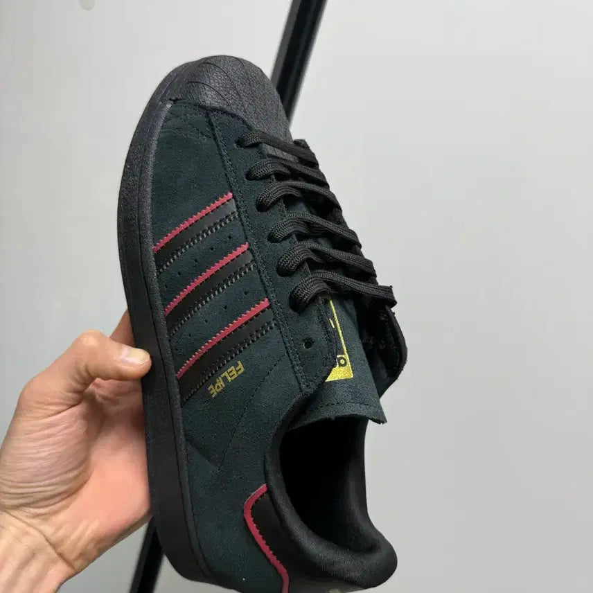 [BUNJANG] Adidas Superstar Felipe Black Suede Sneakers / 아디다스 슈퍼스타 펠리페 블랙 스웨이드 운동화