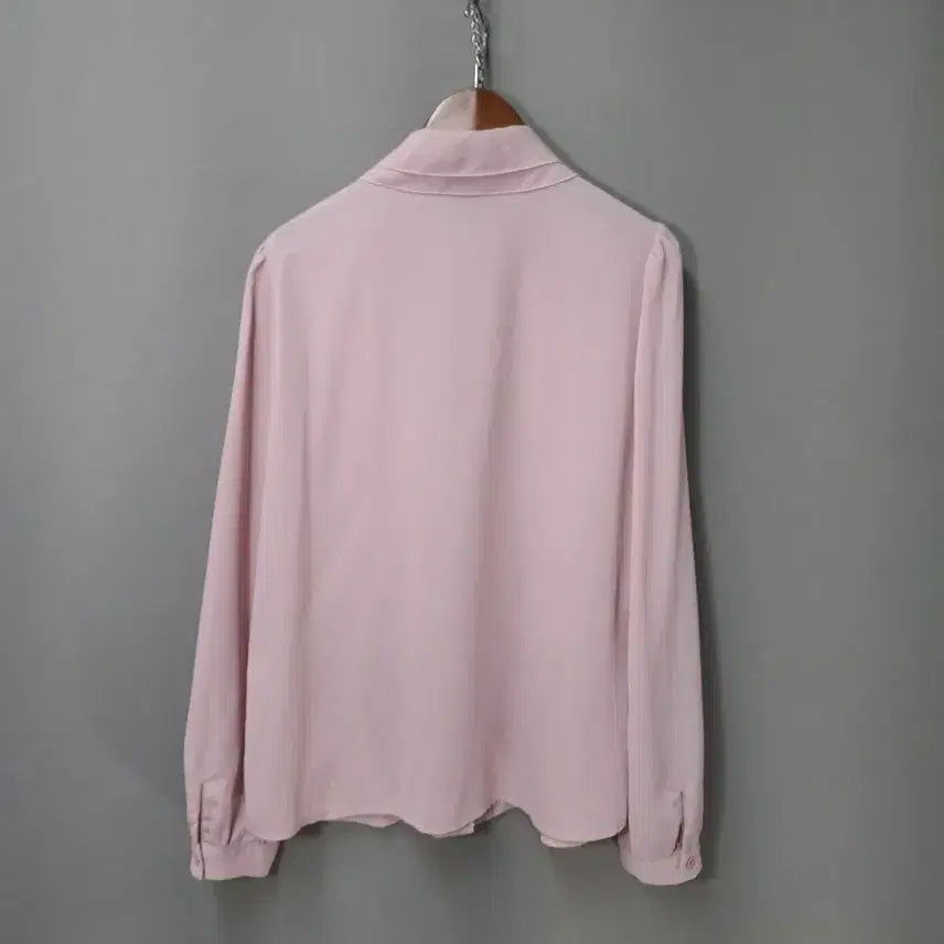 [BUNJANG] Pink Double Round Collar Blouse / 핑크색 이중 둥근 카라 블라우스