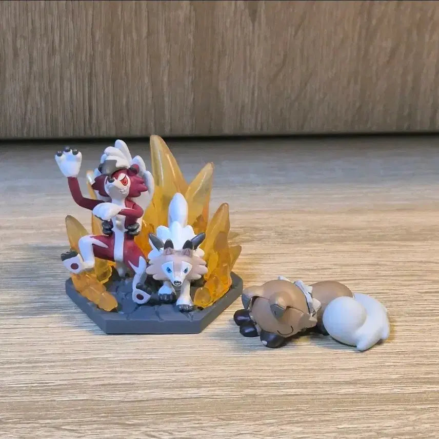 [BUNJANG] Pokemon Lycanroc Evolution Set Figure / 포켓몬 피규어 고전 가챠 루가루암 진화세트
