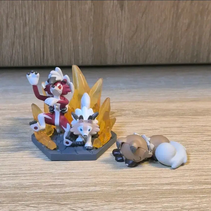 [BUNJANG] Pokemon Lycanroc Evolution Set Figure / 포켓몬 피규어 고전 가챠 루가루암 진화세트