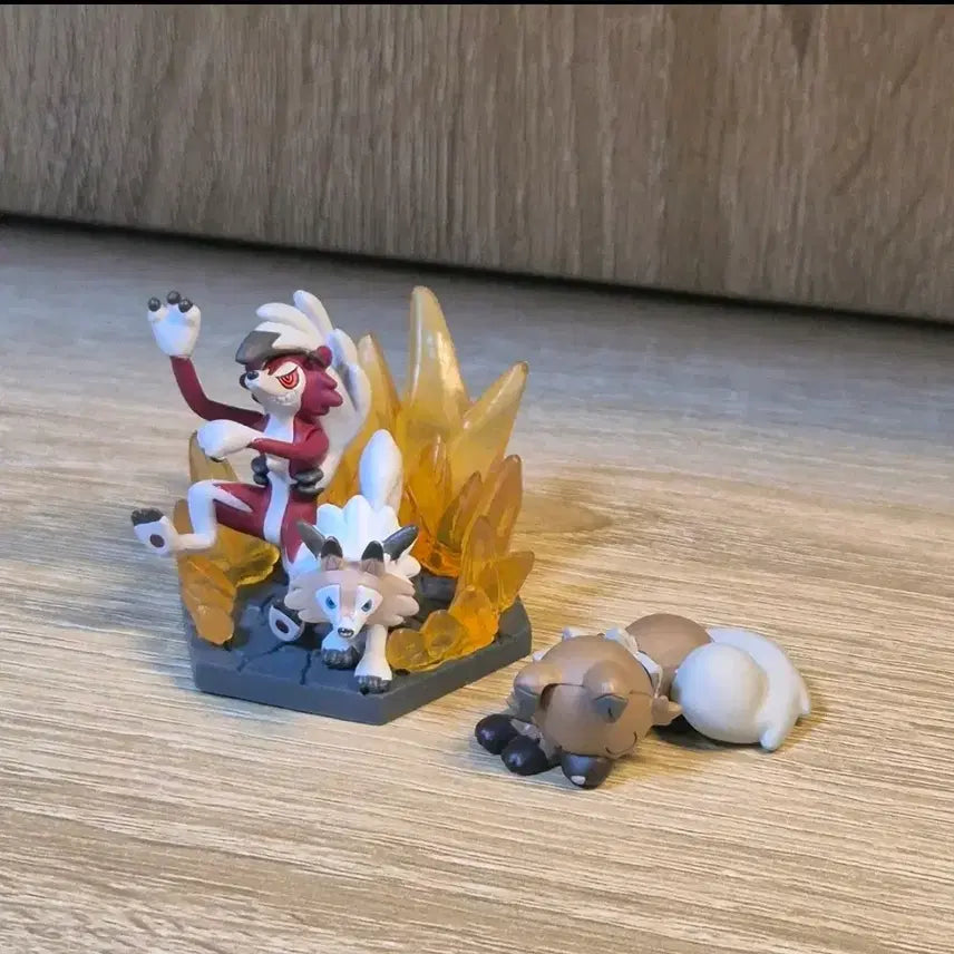 [BUNJANG] Pokemon Lycanroc Evolution Set Figure / 포켓몬 피규어 고전 가챠 루가루암 진화세트