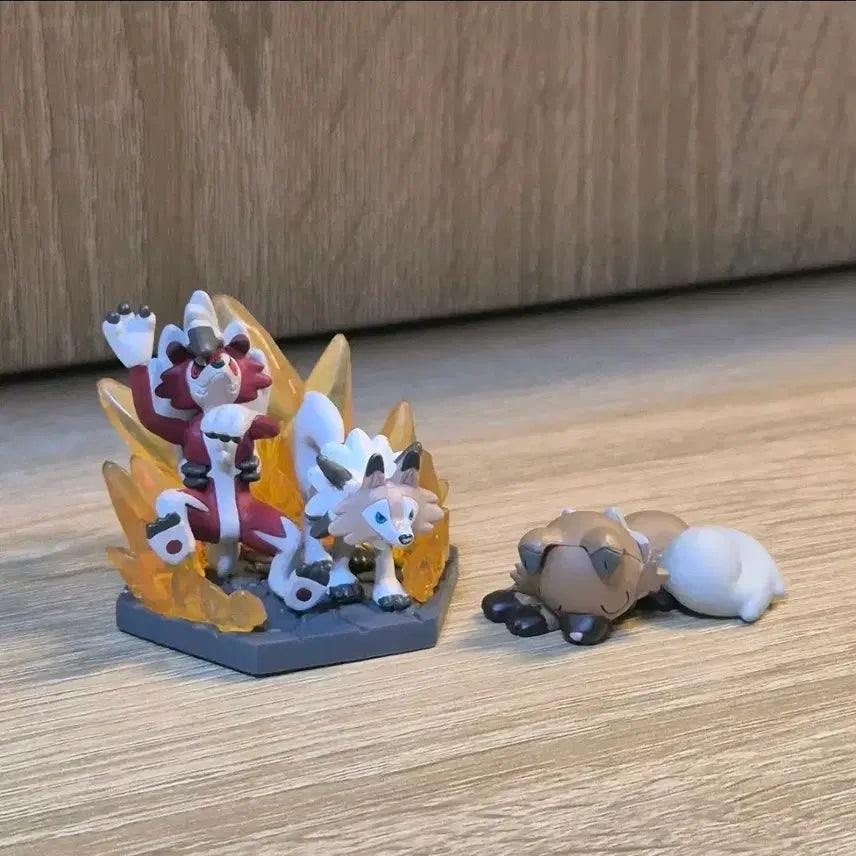 [BUNJANG] Pokemon Lycanroc Evolution Set Figure / 포켓몬 피규어 고전 가챠 루가루암 진화세트