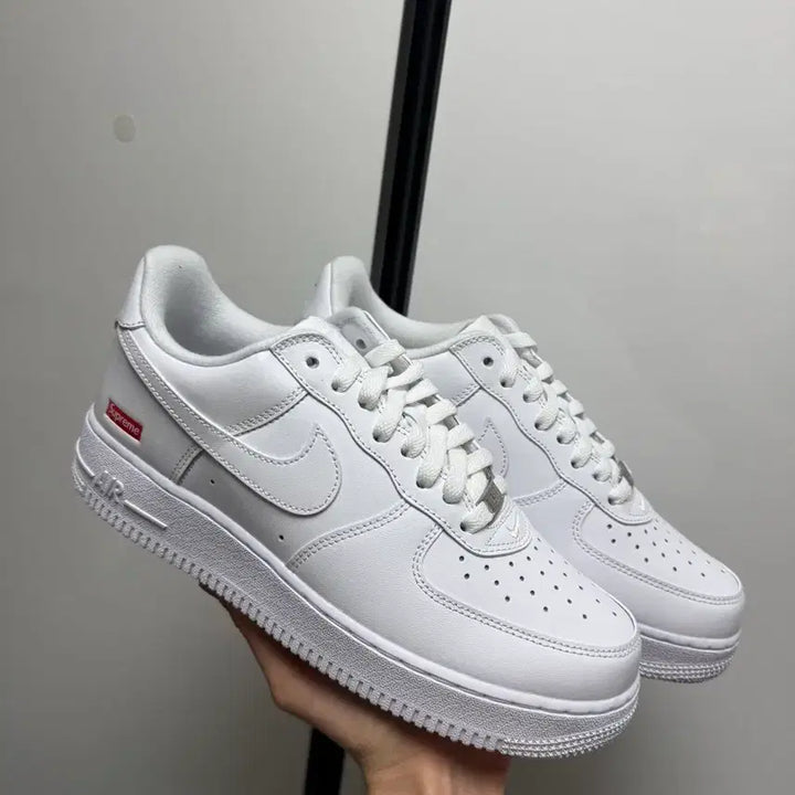 [BUNJANG] Nike Air Force 1 Supreme White Sneakers / 나이키 에어포스1 슈프림 화이트