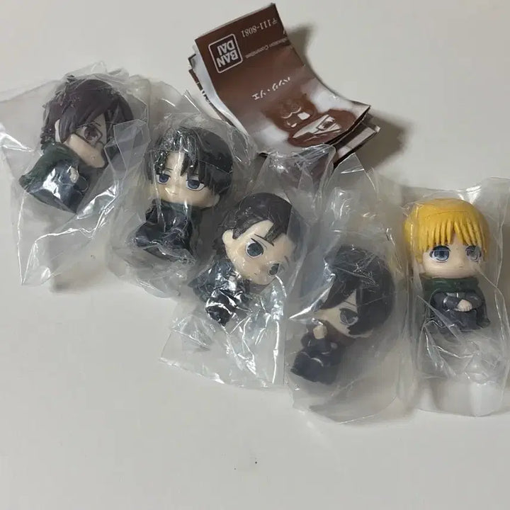 [BUNJANG] Attack on Titan Marching Bokke Vol. 1 Gacha Set / 미개봉) 진격의거인 마치보케 1탄 가챠 에렌 미카사 아르민 리바이 한지
