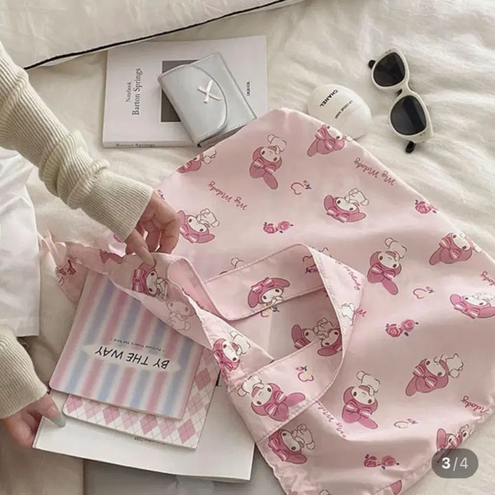 [BUNJANG] Sanrio My Melody Drawstring Bag Eco Bag / 산리오 마이멜로디 조리개 가방 에코백