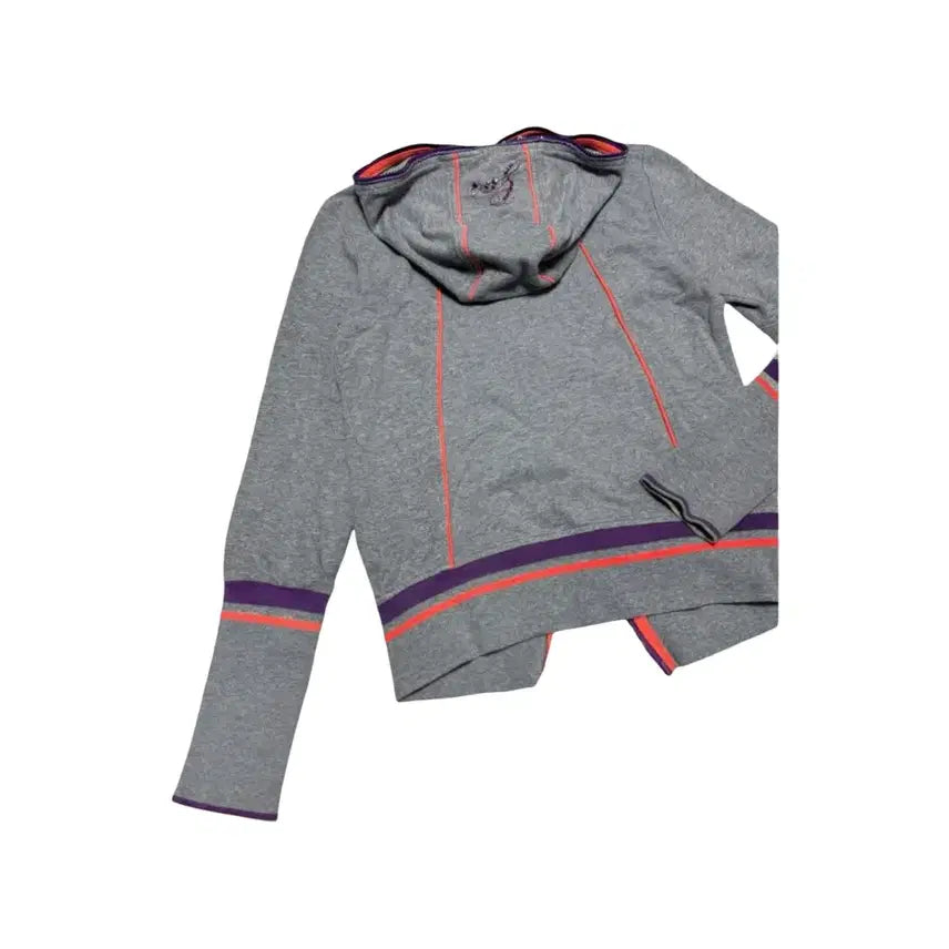 [BUNJANG] LINE Zip-Up Hoodie Gray OS / LINE ZIP-UP HOODIE 빈티지 후드집업 후드