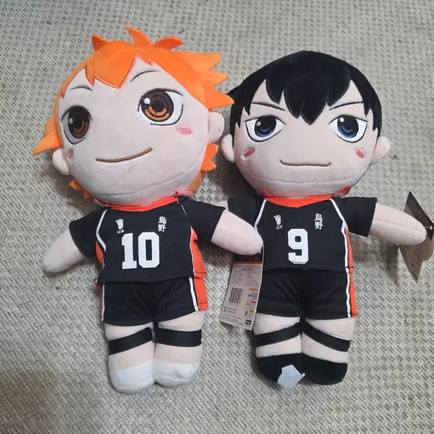 [BUNJANG] Haikyu Hinata &amp; Kageyama 30cm Doll Bundle Set / 하이큐 히나타 카게야마 인형 일괄 세트판매 30cm