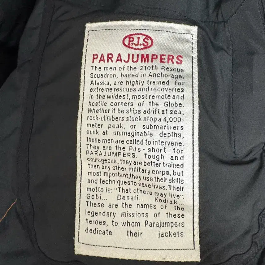 [BUNJANG] Parajumpers Masterpiece Gobi Padded Jacket Black / [S] 파라점퍼스 마스터피스 고비 패딩 블랙