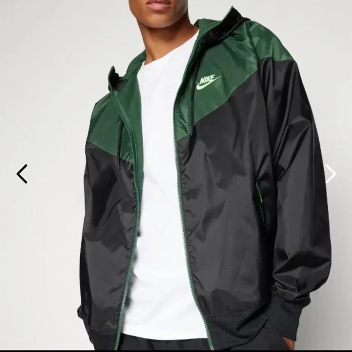 [BUNJANG] Nike NSW Green Windrunner Jacket XL / 나이키 NSW 그린배색 윈드러너 자켓 XL (새상품)