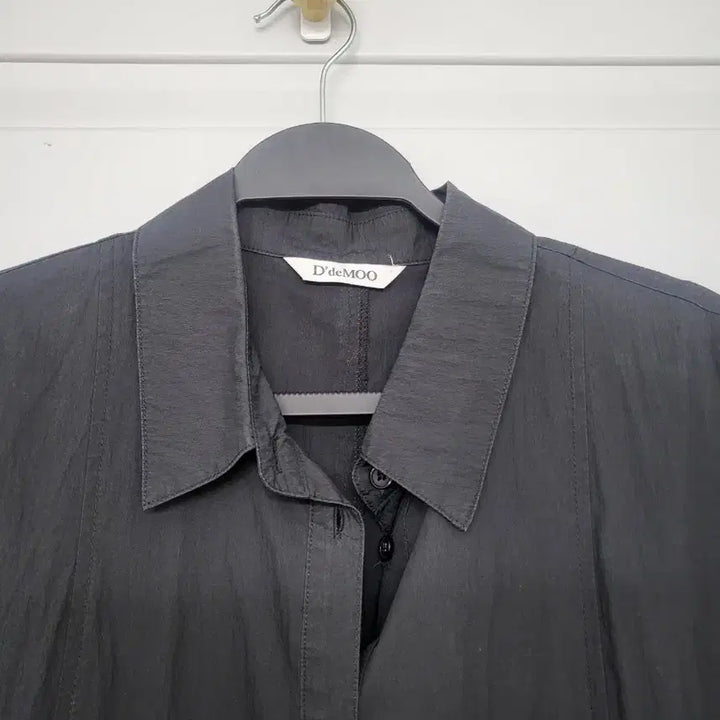 [BUNJANG] DDM Black Pleated Short Sleeve Long Dress / 디데무블랙 플리츠 반팔 롱 원피스
