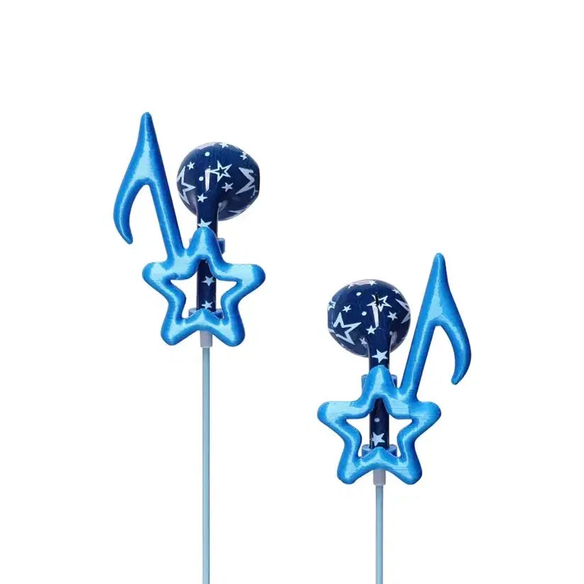 [BUNJANG] Cavish x Gyurin Star Earring Parts Blue / 새상품) 카비시 x 규린 스타 노트 이어 파츠 블루