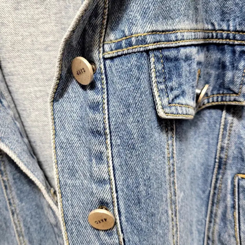 [BUNJANG] SJYP Denim Crop Jacket / SJYP 데님 크롭 자켓