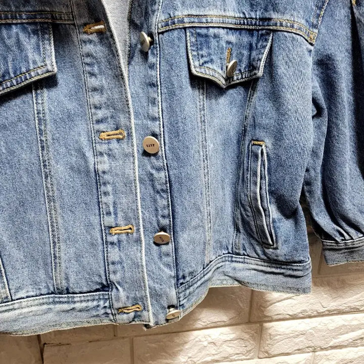 [BUNJANG] SJYP Denim Crop Jacket / SJYP 데님 크롭 자켓