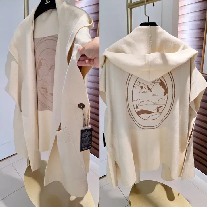 [BUNJANG] Georges Rech Spring Half Sleeve Hooded Cardigan / (택채새옷) 조르쥬레쉬 봄용 반팔 후드 가디건